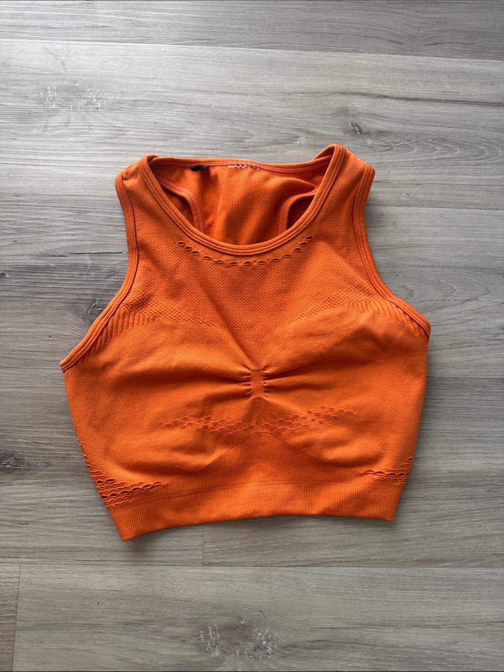 Gymshark Orange Seamless Sports Crop Top